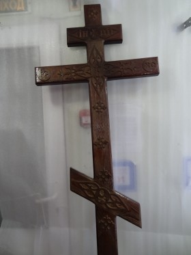 Крест сосновый под старину прямой